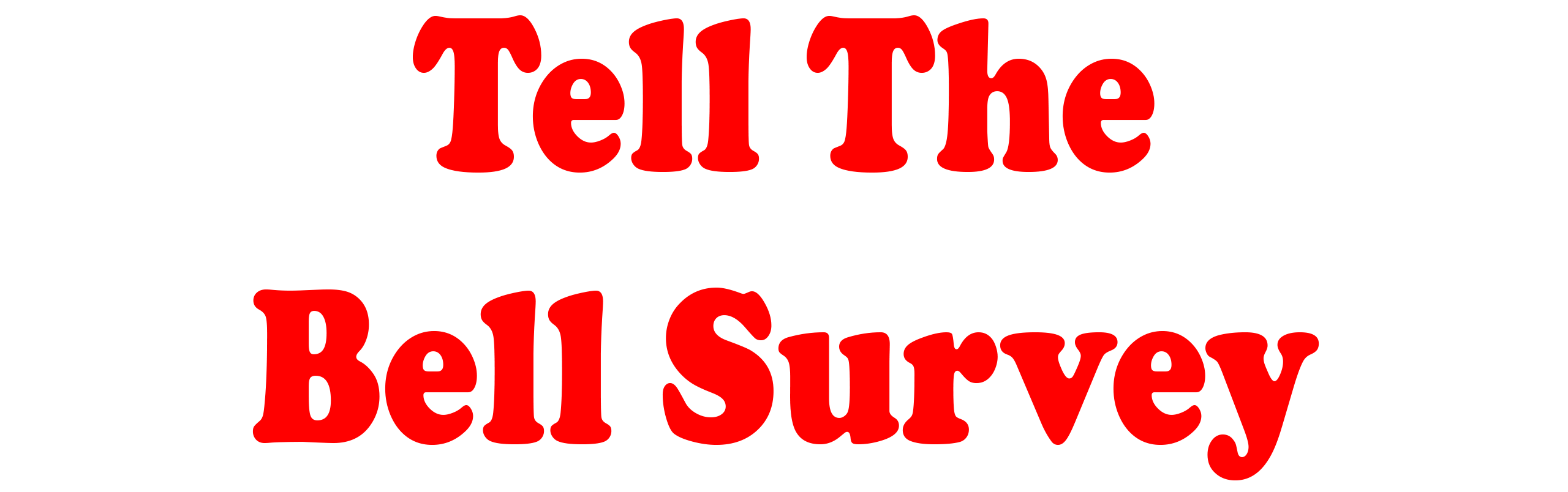 Tell The Bell Survey